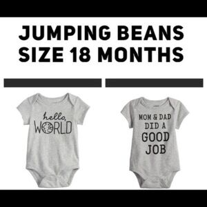 NWT. JUMPING BEANS Bodysuits
